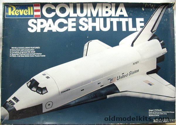 Revell 1/72 Space Shuttle Columbia with Spacelab - With NASA Poster, 4714 plastic model kit